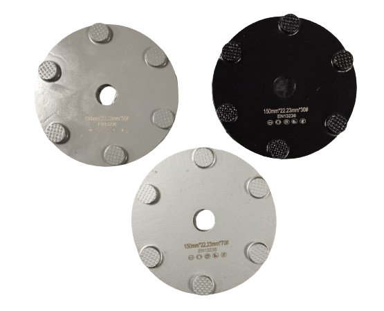 VELCRO METALLIC DISC 150MM 6 SEGMENTS